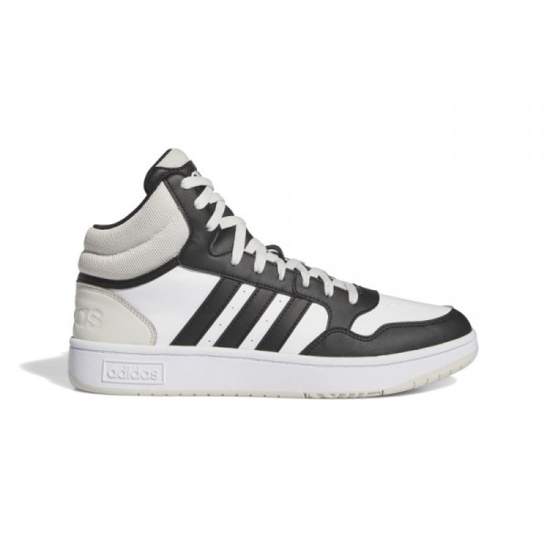 ADIDAS Hoops 3.0 Mid Ανδρικά Μποτάκια - ΑΣΠΡΟΜΑΥΡΟ