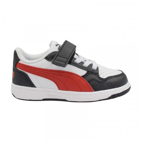 PUMA Reb-L Act Inf Παιδικά Sneakers - ΑΣΠΡΟΜΑΥΡΟ
