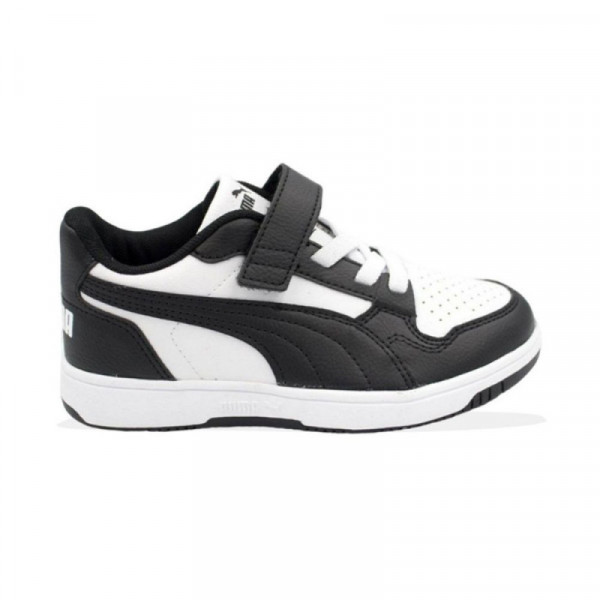 PUMA Reb-L Act Inf Παιδικά Sneakers - ΑΣΠΡΟΜΑΥΡΟ