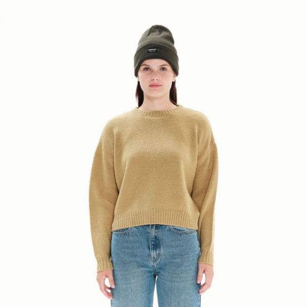 EMERSON Basic Knit Sweater Γυναικείο Πουλόβερ - Light Haki