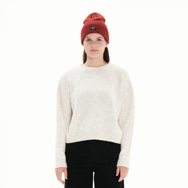 EMERSON Basic Knit Sweater Γυναικείο Πουλόβερ - OFF WHITE