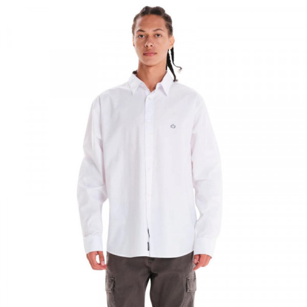 EMERSON Men's Classic Button Down Shirt Ανδρικό Πουκάμισο - WHITE