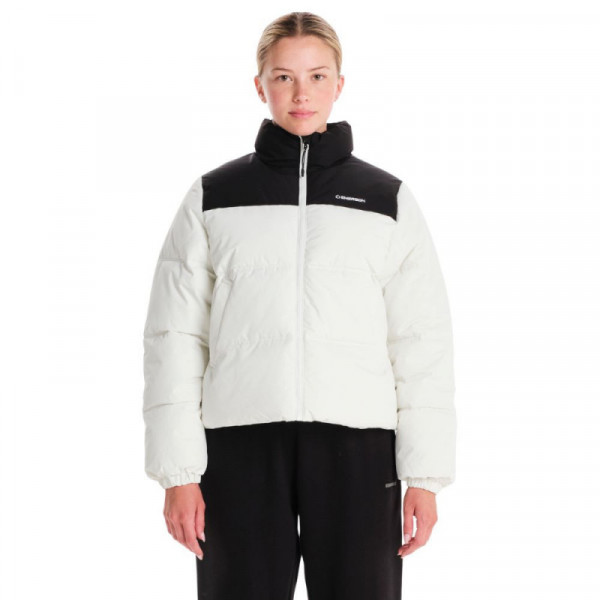 EMERSON Women's Puffer Jacket Γυναικείο Μπουφάν - OFF WHITE/BLACK
