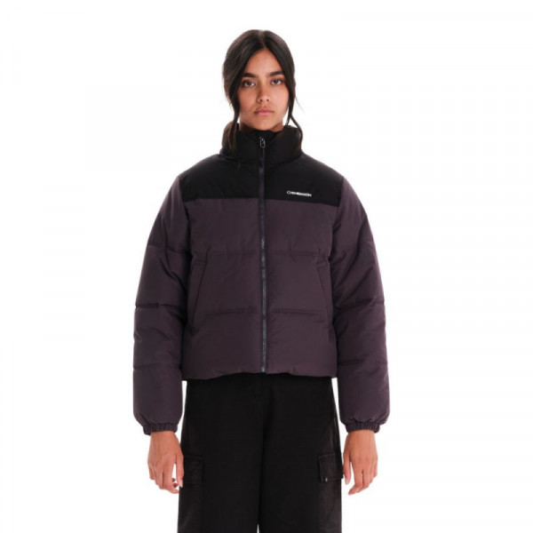 EMERSON Women's Puffer Jacket Γυναικείο Μπουφάν - PLUM/BLACK