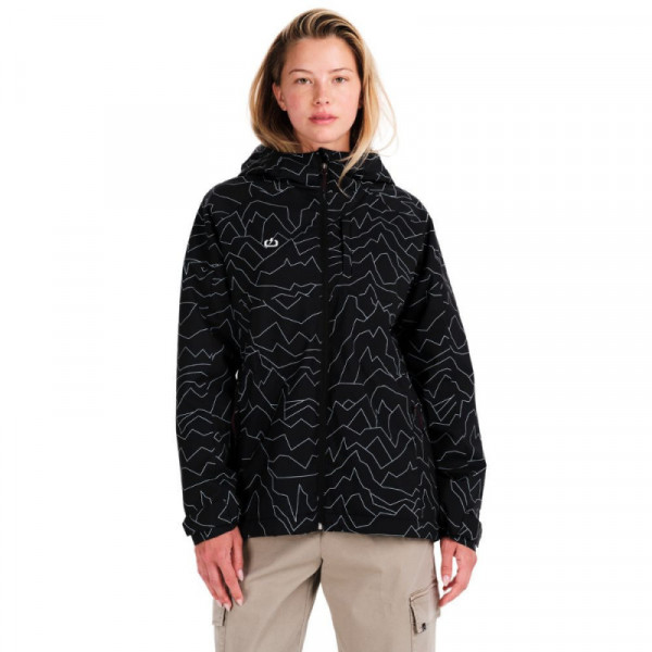 EMERSON W Hooded Jacket Γυναικείο Μπουφάν - PR466 BLACK