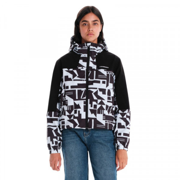 EMERSON W Hooded Jacket Γυναικείο Μπουφάν - PR467 ICE/BLACK
