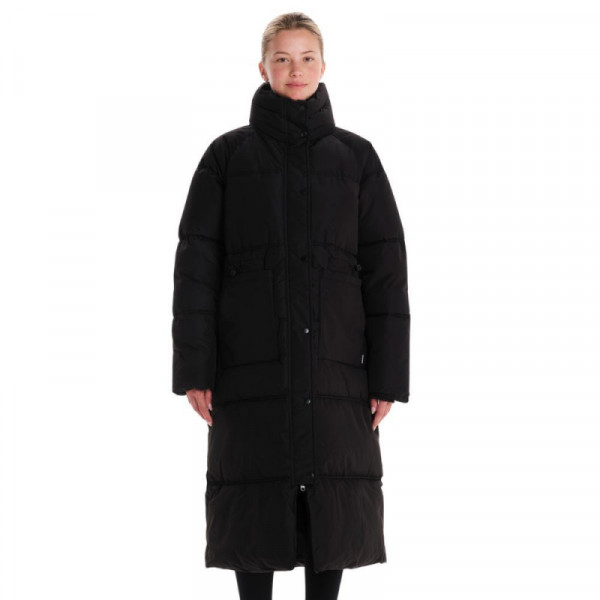 EMERSON W Oversized Long Puffer J Γυναικείο Μπουφάν Παρκά - ΜΑΥΡΟ