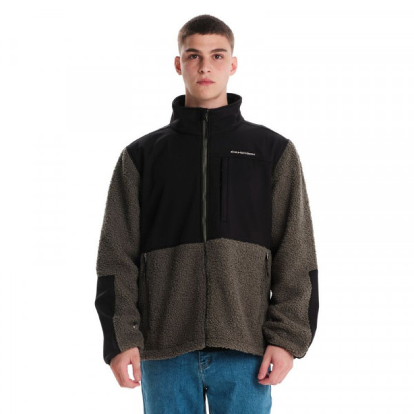 EMERSON Men's 2-Layer Sherpa Bonded Jacket Ανδρικό Μπουφάν - OLIVE/BLACK 2