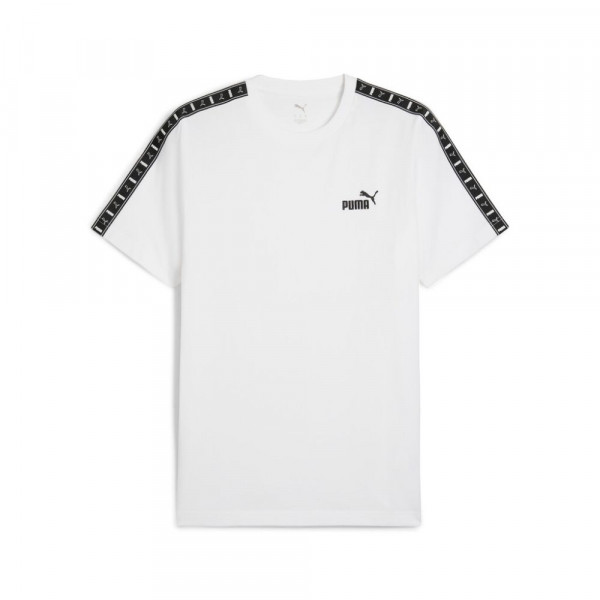 PUMA ESS Tape Tee Ανδρική Κοντομάνικη Μπλούζα - ΛΕΥΚΟ