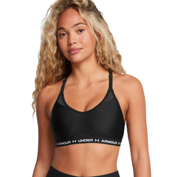 UNDER ARMOUR Crossback Low Bra Αθλητικό Σουτιέν - ΜΑΥΡΟ