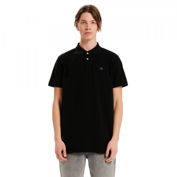 EMERSON Ανδρική Κοντομάνικη Μπλούζα Polo - BLACK