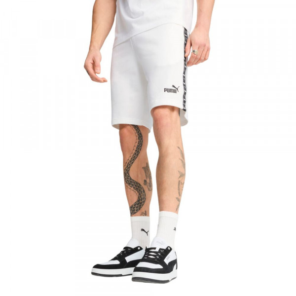 PUMA ESS Tape 9 Ανδρική Αθλητική Βερμούδα - ΛΕΥΚΟ