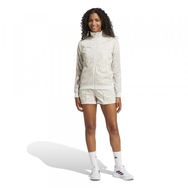 ADIDAS W LINEAR S TS Γυναικείο Σετ - ΕΚΡΟΥ