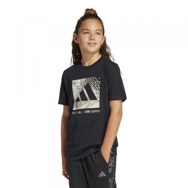 ADIDAS Camo G T Παιδική Κοντομάνικη Μπλούζα - ΜΑΥΡΟ
