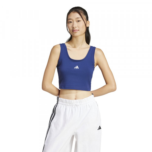 ADIDAS ESS S L C L Αμάνικη Μπλούζα Cropped - NAVY BLUE