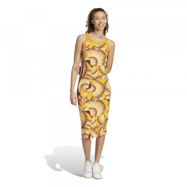 ADIDAS x FARM Premium Dress Γυναικείο Φόρεμα - ΚΙΤΡΙΝΟ