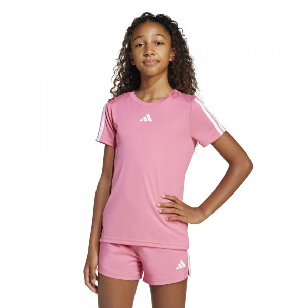 ADIDAS JG TR-ES 3S TEE Παιδική Κοντομάνικη Μπλούζα - ΡΟΖ