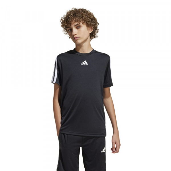 ADIDAS JG TR-ES 3S TEE Παιδική Κοντομάνικη Μπλούζα - ΜΑΥΡΟ