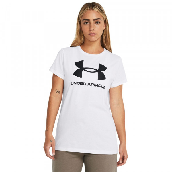UNDER ARMOUR Rival Logo Γυναικεία Κοντομάνικη Μπλούζα - ΛΕΥΚΟ