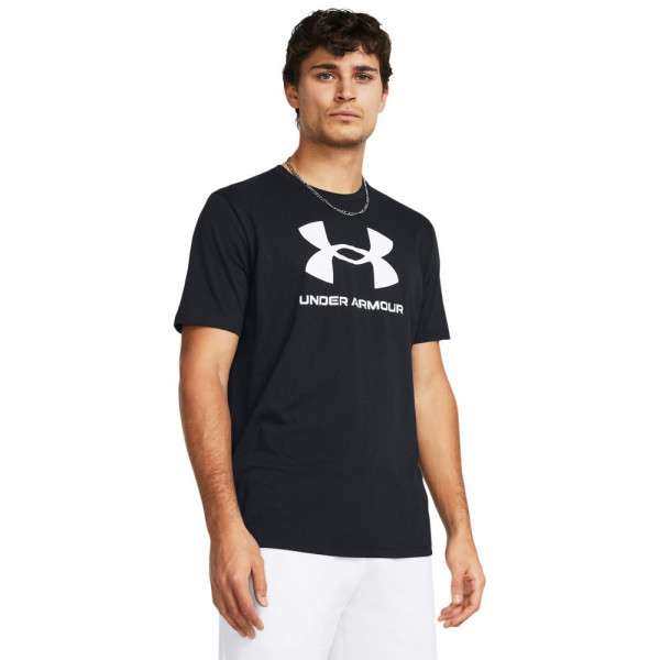 UNDER ARMOUR Logo Ανδρική Κοντομάνικη Μπλούζα - ΜΑΥΡΟ