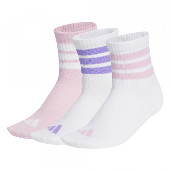 ADIDAS Ribbed Socks 3 Pairs Κάλτσες 3 ζευγάρια - ΛΕΥΚΟ
