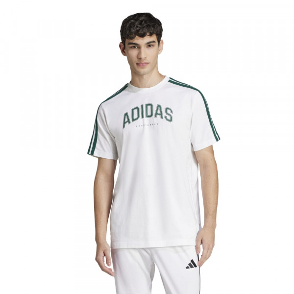 ADIDAS Codes Collegiate L G T Ανδρική Κοντομάνικη Μπλούζα - ΛΕΥΚΟ