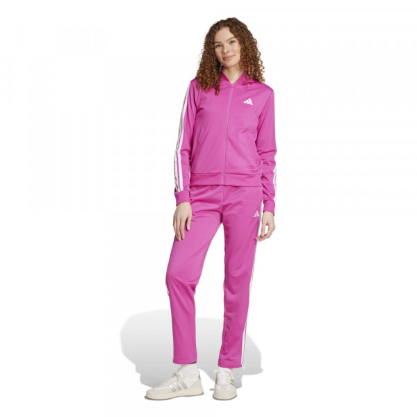 ADIDAS ESS 3-S T S Γυναικείο Σετ Φόρμα - ΦΟΥΞΙΑ