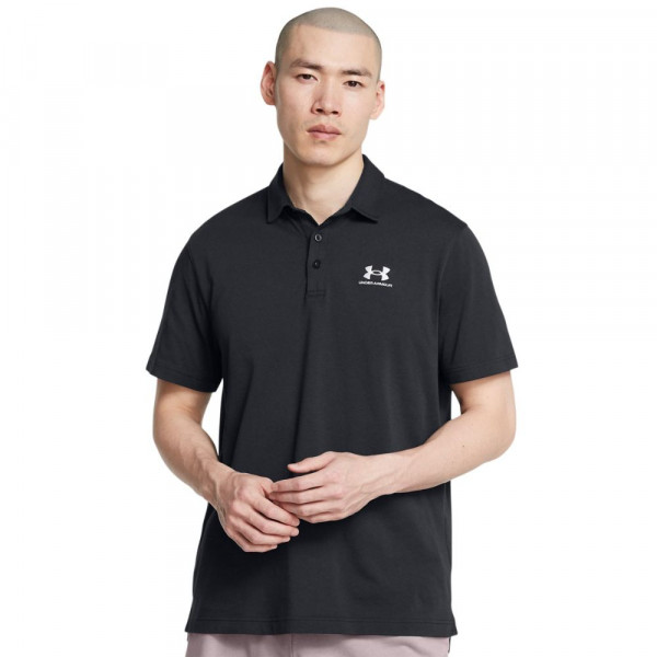 UNDER ARMOUR Icon Polo Ανδρική Κοντομάνικη Μπλούζα Polo - ΜΑΥΡΟ