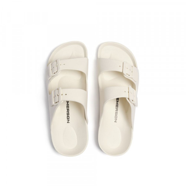 EMERSON Two-Strap Slides Γυναικείες Παντόφλες - OFF WHITE