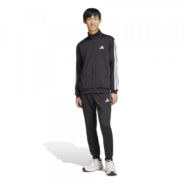 ADIDAS Sportswear Basic 3-S French Terry Ανδρικό Σετ Φόρμα - ΜΑΥΡΟ