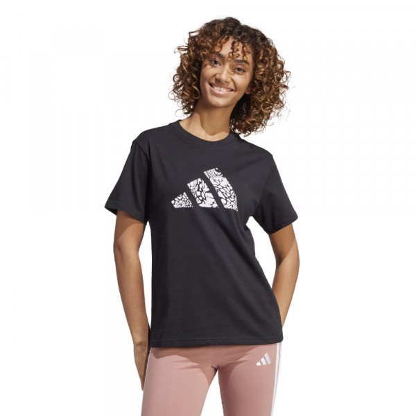 ADIDAS W C CAMO Γυναικεία Κοντομάνικη Μπλούζα - ΜΑΥΡΟ