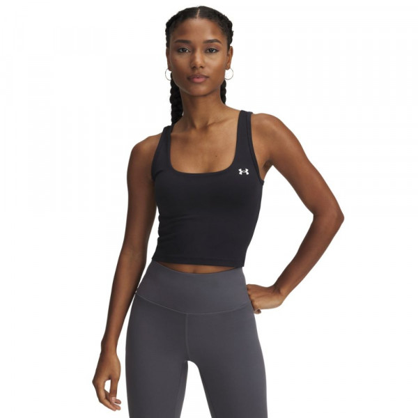 UNDER ARMOUR Motion Tank EMEA Γυναικείο Αμάνικο T-Shirt - ΜΑΥΡΟ