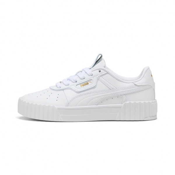 PUMA Carina 3.0 Luxe Γυναικεία Sneakers - ΛΕΥΚΟ
