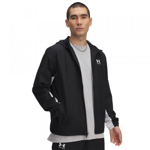 UNDER ARMOUR Rival Wvn WΒ Ανδρικό Αντιανεμικό Μπουφάν - ΜΑΥΡΟ