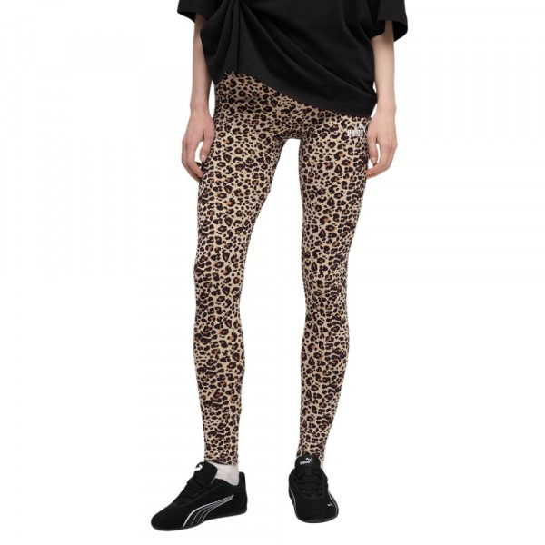 PUMA ESS Animal Print L Γυναικείο Κολάν - ΛΕΟΠΑΡ