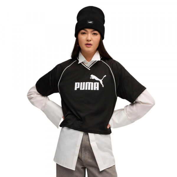 PUMA Essentials Γυναικεία Κοντομάνικη Μπλούζα Cropped - ΜΑΥΡΟ