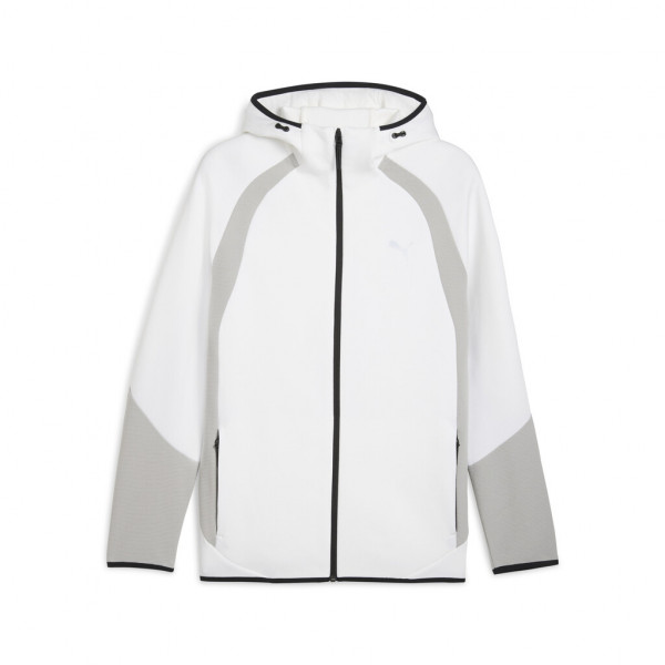 PUMA Evostripe Hoodie Ανδρική Ζακέτα - ΛΕΥΚΟ