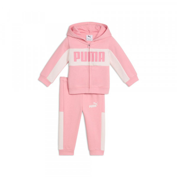 PUMA Minicats ESS B H Full-Zip Fleece Παιδικό Σετ Φόρμα - ΡΟΖ