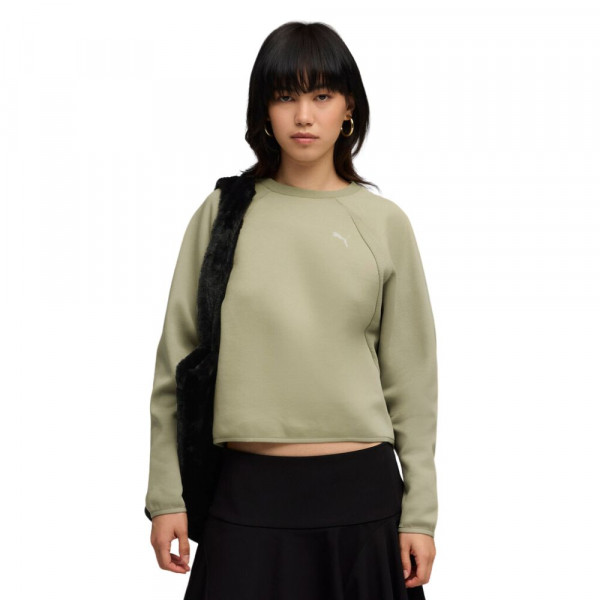 PUMA Evostripe Comfort Crew Γυναικεία Φούτερ - ΛΑΔΙ
