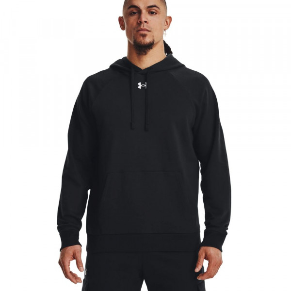 UNDER ARMOUR Rival Fleece Ανδρική Φούτερ Με Κουκούλα - ΜΑΥΡΟ