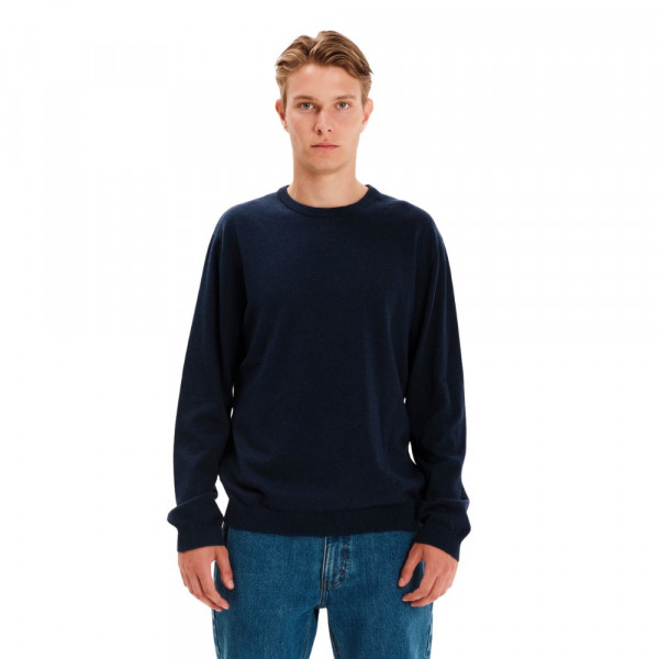 EMERSON Classic Knit Sweater Ανδρικό Πουλόβερ - D.BLUE ML