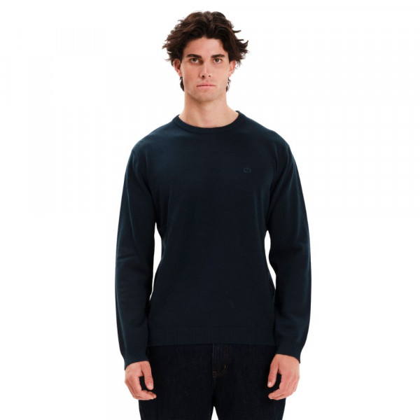EMERSON Classic Knit Sweater Ανδρικό Πουλόβερ - PETROL