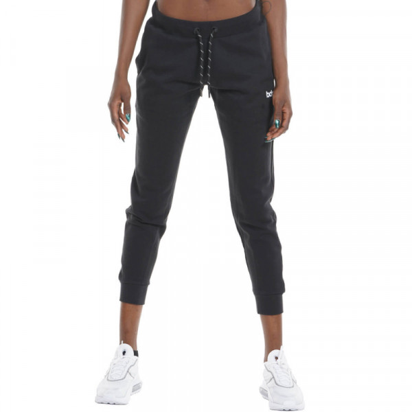 BODY ACTION Women's Relaxed Fit Joggers Black 021148-01