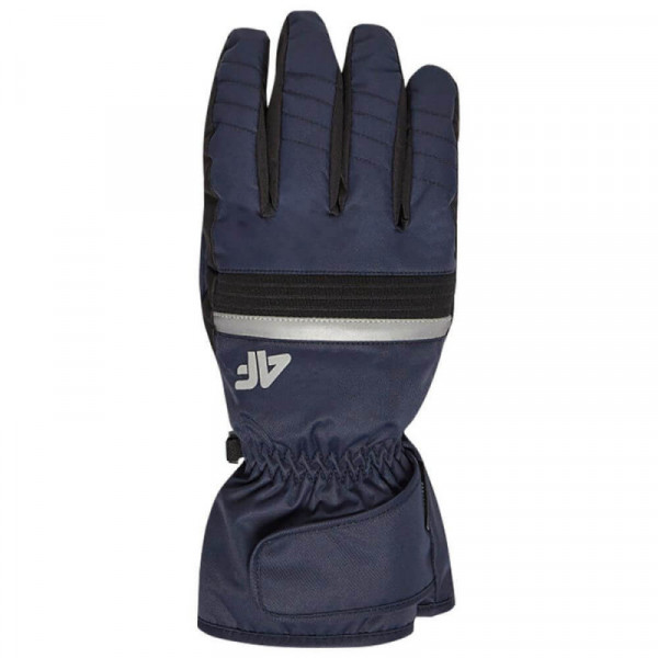 4F Men's Ski Gloves Navy Blue H4Z21-REM001