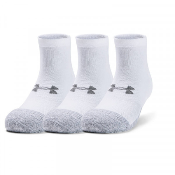 UNDER ARMOUR Adult HeatGear® Lo Cut Socks 3-Pack 1346753-100 ΛΕΥΚΟ