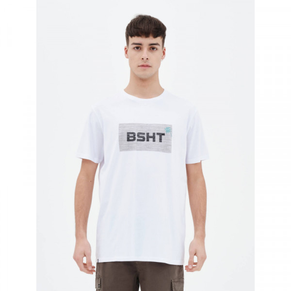 BASEHIT Men's S/S T-Shirt 221.BM33.46 WHITE