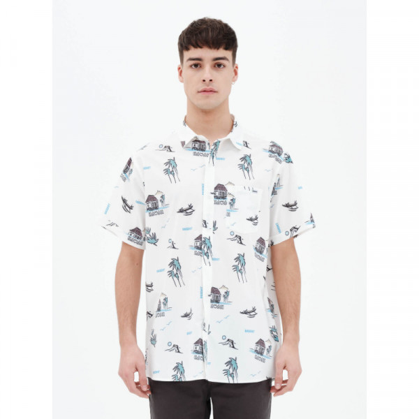 BASEHIT Men's s/s Shirt 221.BM61.02 PR 286 WHITE