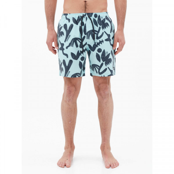 EMERSON Men's Printed Packable Volley Shorts 221.EM505.31R PR 266 AQUA