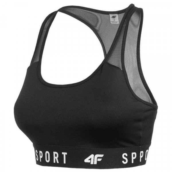 4F Sports Bra H4L22-STAD350-20S ΜΑΥΡΟ