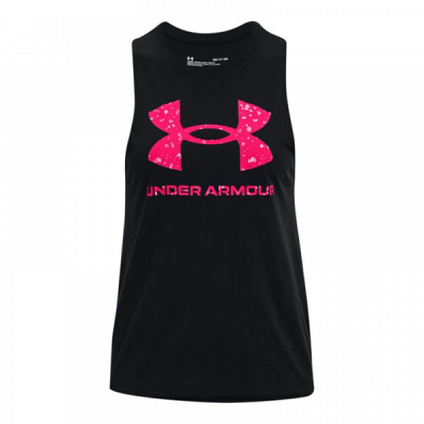 UNDER ARMOUR Sportstyle Graphic Tank 1356297-004 ΜΑΥΡΟ